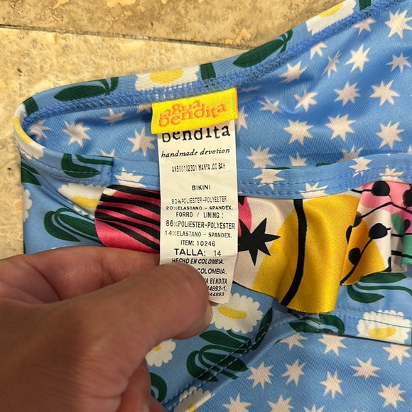 Colorful Abstract Print Bikini Set - Picture 2 of 3